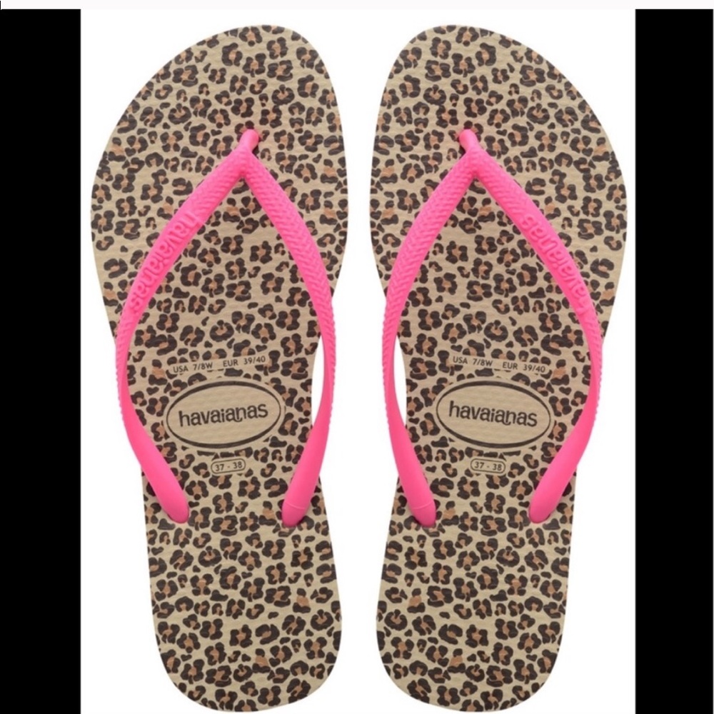 Havaianas Leopard Flip Flops